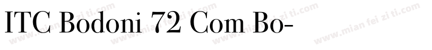 ITC Bodoni 72 Com Bo字体转换